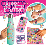 STICKI Rolls Sticki Book - Wearable & Shareable Sticker Bracelet + Collection Sticki Book | Includes 120 Mini Stickers | 50 Activity Pages | Over 1000 Fun Sticker Designs to Discover and Collect!