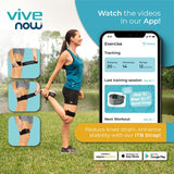 Vive IT Band Strap - (2 Pack) Iliotibial Band Compression Wrap - Outside of Knee Pain, Hip, Thigh & ITB Syndrome Support - Neoprene Brace for Running and Exercise - Athletic Stabilizer for Men, Women