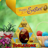 TOBLERONE The Edgy Egg Milk Chocolate Easter Egg 298G Delicious Tasty And Twisty Treat Gift Hamper, Christmas,Birthday,Easter Gift Sold By Essential Products