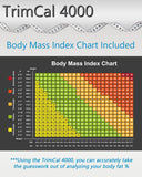 Sequoia Fitness Trimcal 4000 Body Fat Caliper with Body Measure Tape & Fat% Chart (Black & Black)