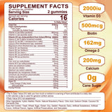 Sugar-Free Multivitamin for Women Gummies-Women's Multi Vitamins & Minerals with D3 + K2, Omega 3, Alage Calcium, Daily Multivitamins A, C, E, B12, Inositol for Energy, Mood, Bone, Hormore, 120 Cts