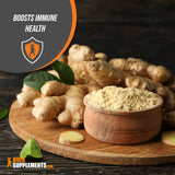 BULKSUPPLEMENTS.COM Ginger Root Extract Powder - Herbal Extract, Ginger Supplements Powder - 500mg of Ginger Extract per Serving, Gluten Free & Pure Ginger Powder (500 Grams - 1.1 lbs)