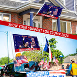 Trump 2024 Flag - Take America Back - 3x5Ft Attempt Assassination Trump Debate Political Election Polyester Flags Banners Outdoor Decoration