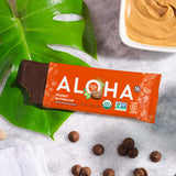 ALOHA Organic Plant Based Protein Bars - Peanut Butter Cup Bar - 12 Bars, Vegan, Low Sugar, Gluten-Free, Low Carb, Non-GMO, No Stevia, No Erythritol