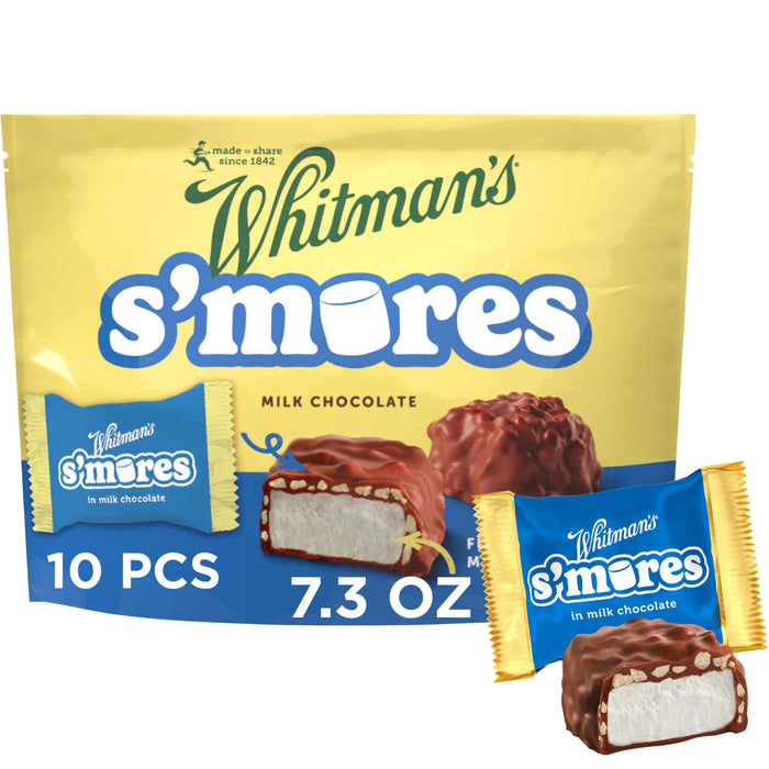 Whitman's S'Mores Milk Chocolate Candy Classic Marshmallow, 7.3 oz.