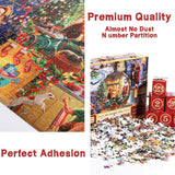 Advent Calendar 2023 Christmas Jigsaw Puzzles, Xmas' Coming Puzzles for Adults Kids, 24 Parts 1000 Pieces Christmas Countdown Calendars Jigsaw Puzzles Gift Puzzle Home Decoration