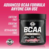 PMD Sports BCAA Stim-Free Amino Acids - Better Workout Performance, Enhanced Recovery, Daily Energy, Muscle Builder, and Muscle Sparing - BCAA Powder Drink Mix - Watermelon (30 Servings)