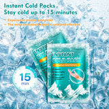 General Medi Instant Ice Cold Pack (4”x 5.5”) – 100 Packs Disposable Cold Therapy Ice Packs for Pain Relief, Swelling, Inflammation, Sprains, Toothache – for Athletes & Outdoor Activities