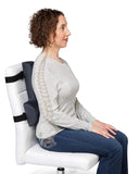 OPTP Thoracic Lumbar Back Support - Full Back and Lumbar Support for Improved Sitting Posture, Upper/Lower Back Support for Chair, and Car Back Cushion for Travel