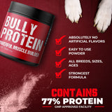 Bulk UP Your Pit Bull | Real Meat Protein Muscle Bulker | 283mg Pure Protein Powder for Dogs| Daily Protein for Your Pitbull, Bully, 30 Day Supply (60 Servings) Dog Protein