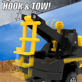 Tonka Steel Classics, Tow Truck – Made with Steel and Sturdy Plastic, Yellow Friction Powered, Boys and Girls, Toddlers Ages 3+, Big Construction Vehicle, Birthday Gift, Christmas, Holiday