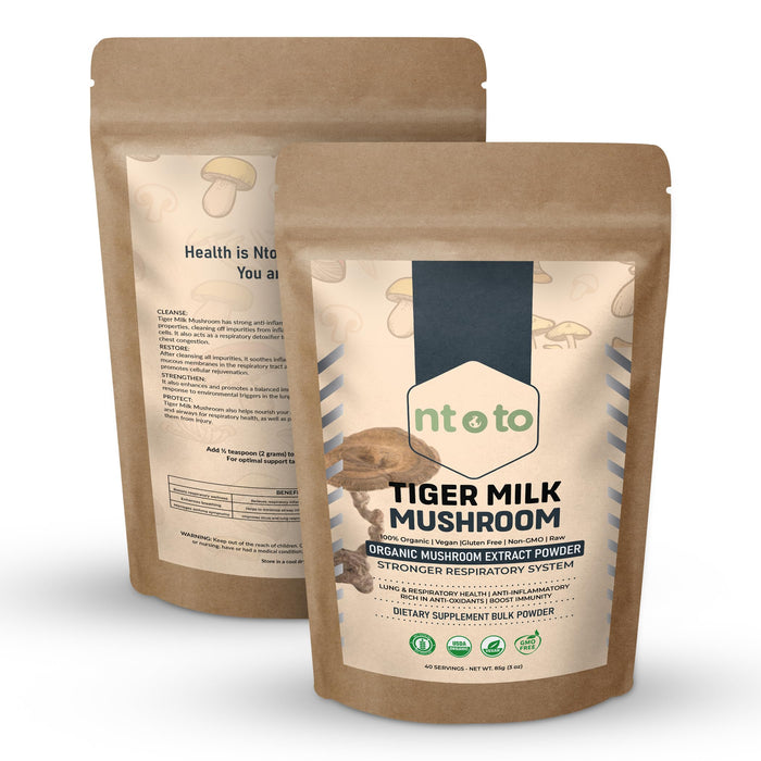 Tiger Milk Mushroom Supplement (Lignosus Rhinocerus) 3oz (85g) | Supports Lungs & Respiratory Health - Herbal Extract - Non-GMO, Vegan, Organic | 40 Servings