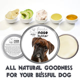 The Blissful Dog Brindle Boxer Nose Butter, Versatile Dog Nose Balm for Dry Nose, Handcrafted Nose Moisturizer, Easy-to-Apply Dog Essentials, Unscented, 2 oz.