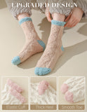 TEHOOK Fuzzy Socks Winter Thick Warm Cozy Fluffy Soft Slipper Socks Christmas Stocking Stuffers Gifts Size 6-10