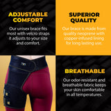 CopperJoint Hip Support Brace for Sciatica Pain Relief , Help Circulation - Hip Flexor Compression Wrap & Sciatic Nerve Brace for Comfort & Recovery - Hip Flexor Brace