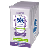 Wet Ones Antibacterial Hand Wipes, Lavender Wipes | Travel Wipes Case, Antibacterial Wipes, Moisturizing Wipes | 20 ct. Travel Size Wipes (10 pack)