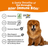 Zesty Paws Dog Allergy Relief - Anti Itch Supplement - Omega 3 Probiotics for Dogs - Digestive Health - Soft Chews for Skin & Seasonal Allergies - with Epicor Pets – VS - Cheese - 90 Count