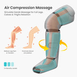 Snailax Leg Massager for Circulation and Pain Relief, FSA or HSA Eligible, Leg Massager Machine with Heat and Air Compression, 3 Modes & 3 Intensity, Leg Calf Foot Wraps Massage Boots,Gifts