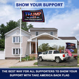 Trump 2024 Flag 3x5 Ft - 3 Ply Trump Flag 2024 Double Sided - Take America Back Flag - Bright Vivid Colors Donald Trump Flags 3x5 Outdoor - Indoor Outdoor Trump Banner - Trump Merchandise 2024