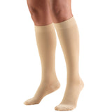 Truform 20-30 mmHg Compression Stockings for Men and Women, Knee High Length, Closed Toe, Beige, 2X-Large