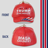 Kurt Adler 3.6" Save America Donald Trump Christmas Ornament, Make America Great Again Hat, Donald Trump Gifts, Donald Trump Ornaments, Trump 2024