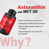 Naturalis New Zealand Astaxanthin | from Sustaibaly Grown Microalgae | Non-GMO, Soy & Gluten Free | 300 Mini-Softgels