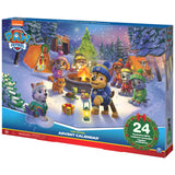 Paw Patrol Holiday Advent Calendar Count Down with 24 Collectible Toys Including Pups, Snowboards, and More, for Kids Ages 3 and Up