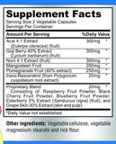 Super Antioxidant Fruit Superfood Complex - Powerful Antioxidant Superfruits, Acai, Goji, Noni, Mangosteen, Pomegranate, Elderberry, Resveratrol, Immune Support, Skin Care - 60 Capsules