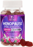 Menopause Probiotic for Women Gummy with Cranberry, 3 Billion CFU Natural Menopause Relief for Hot Flashes, Night Sweats, PH Balance, Vaginal Health, Immune Support, Probiotic Supplement - 120 Gummies