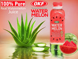 OKF Watermelon with Aloe Vera Drink, Sweet and Refreshing W/ Chewable Aloe added. Real Watermelon Juice and Real Aloe Vera Gel Added, 16.9 Fluid Ounce (Pack OF 10)