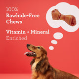 DreamBone Mini Chews, Made With Real Beef, Rawhide-Free Chews For Dogs, 24 Count