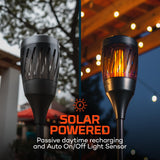 NEBO Solar Zapper & Lantern (No Flicker) Warm Glow Attracts and Zaps Mosquitos, Flies, Gnats, June Bugs, and More for Outdoor Use with Dual Band UV Technology, Torch