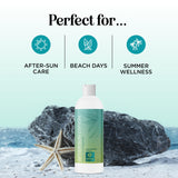 After Sun Lotion with Aloe Vera - Ultra Cooling Aloe Vera Lotion for Sunburn Hydration with Cocoa Butter & Rosehip Oil - Hydrating Aloe Lotion After Sun Moisturizer for Dry Skin with Hyaluronic Acid