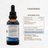 Secrets of the Tribe Chaparral Alcohol-Free Liquid Extract, Chaparral (Larrea tridentata) Dried Leaf and Flower Tincture Supplement (2 FL OZ)