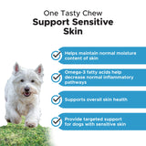 Pet Honesty Omega Skin Health Chews for Dogs - Itchy Skin Relief for Dog, Omega 3 Fish Oil, Krill, Spirulina, Salmon Oil, Healthy Skin & Coat, Dog Allergy Relief, May Reduce Shedding (90 Count)