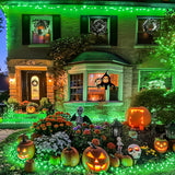 JMEXSUSS 250 LED Green Halloween Lights: 91.5ft Green String Lights Outdoor Waterproof - 8 Lighting Modes Connectable Christmas Tree Lights