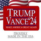 Trump JD Vance 2024 Yard Sign With H Stake Double Sided For President Donald Trump Republican Conservative Red