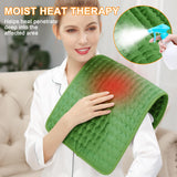 Heating Pad-Electric Heating Pads for Back,Neck,Abdomen,Moist Heated Pad for Shoulder,knee,Hot Pad for Arms and Legs,Dry&Moist Heat & Auto Shut Off(Military Green, 12''×24'')