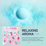 SpaLife "Fizzle All The Way" Bath Bomb Advent Calendar - 12 Days of Relaxation and Fun - Relaxing and Rejuvenating Bath Bombs - Perfect Christmas Holiday Gift Set