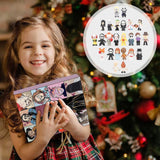 Halloween Advent Calendar 2024, 24 Day Halloween Countdown Calendar, Contains 24 Gifts Dolls, Nightmare Before Christmas Advent Calendar, Scary Halloween Doll Collectible Horror Figures Gift (Pink)