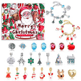 Christmas Advent Calendar Bracelet 24 Days Christmas Countdown Calendar Bracelets Set DIY Jewelry Making Kit 2024 Christmas New Year Birthday Gift