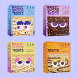 MAGIC SPOON Treats - High Protein Bars, Low Carb, Keto Friendly, 1g of Sugar, Gluten Free, Crispy Treat Cereal Bar, On-The-Go Healthy Snack (4 each of Marshmallow, Chocolate PB, Blueberry Muffin, Double Chocolate)