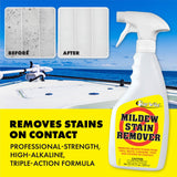 STAR BRITE Rust Stain Remover Spray - Instantly Dissolve Corrosion Stains on Fiberglass, Vinyl, Fabric & Painted Surfaces - Also Removes Sprinkler Stains & Mold & Mildew Stain Remover + Cleaner