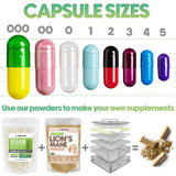 XPRS Nutra Size 000 Empty Capsules - 100 Count Empty Gelatin Capsules - Empty Pill Capsules - DIY Supplement Capsule Filling - Fillable Color Gel Caps Pills (Gold)