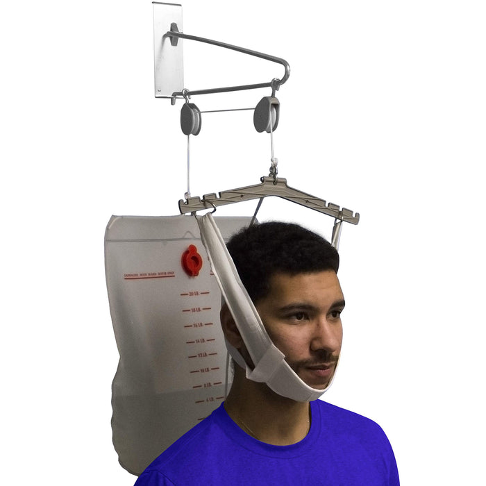 OTC Cervical Traction Kit, Neck Pain Relief, Vertebrae Disk Herniation, Complete Over Door Setup