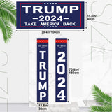 Ouraqto Trump 2024 Flag Yard Signs Trump Banner Trump Merchandise Take America Back Garden Flag Donald Trump MAGA for Outside Outdoor Decorative