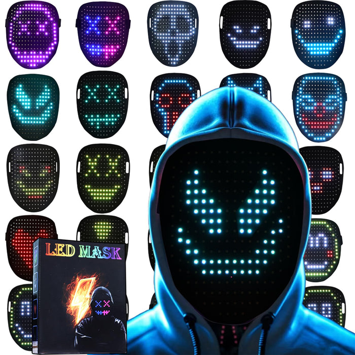 JDBMAOYE LED Light Up Mask with Gesture Sensing,Perfect Gifts for Teen Boys