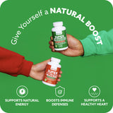 Feel Great Fruit and Vegetable Supplements | 20+ Super Reds & Greens for Natural Energy Support | Vegan Fruit and Veggie Vitamins | 2 Pack of 90 Count Each