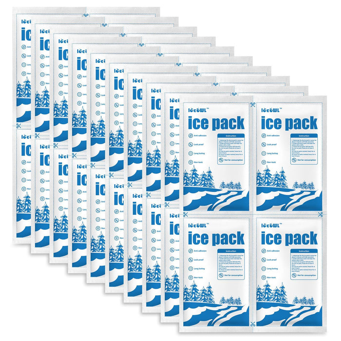 ICE OWL Dry Ice Packs for Shipping Non-Stick for Food Double-Sided Absorption TUV and SGS Tests Long Lasting Shipping Cold Packs 10 Sheets 14"x8.7" 10x4 for Coolers Lunch Bags Cells