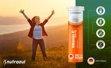 nutrazul Vitamin C 1000mg Effervescent Tablets- Orange 20’s (Pack of 3) | Gluten Free, Lactose Free, Sugar Free & Preservative Free